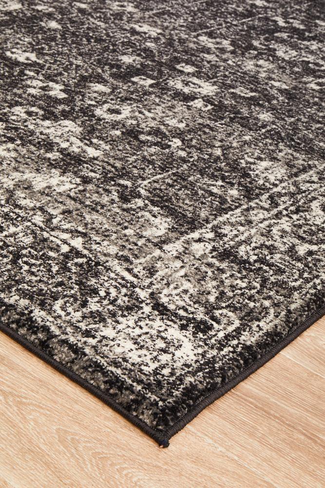 Evoke Estella Charcoal Transitional Rug - Cozy Rugs Australia