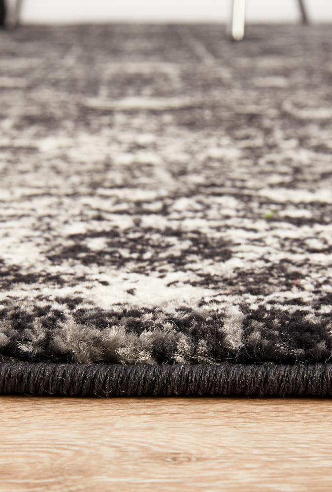 Evoke Estella Charcoal Transitional Rug - Cozy Rugs Australia