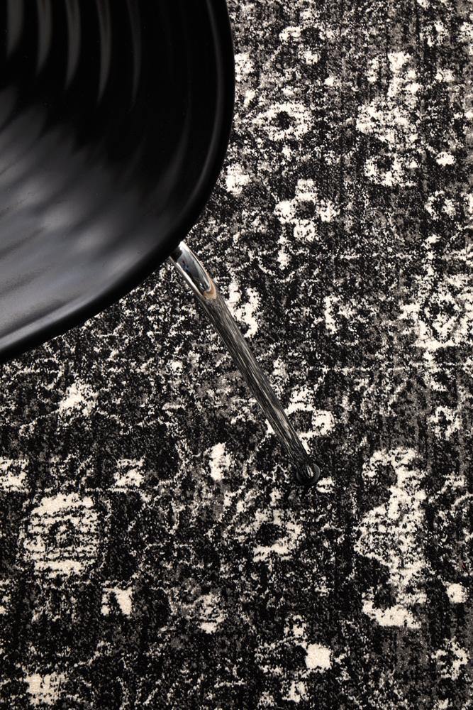 Evoke Estella Charcoal Transitional Rug - Cozy Rugs Australia