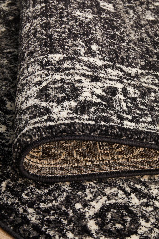 Evoke Estella Charcoal Transitional Rug - Cozy Rugs Australia