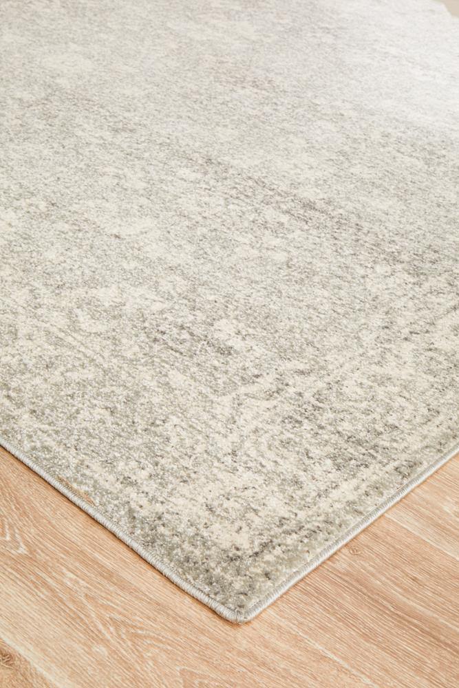 Evoke Shine Silver Transitional Rug - Cozy Rugs Australia