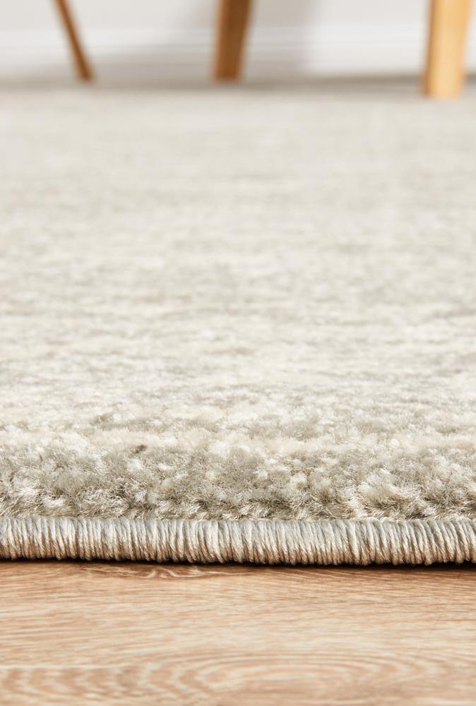 Evoke Shine Silver Transitional Rug - Cozy Rugs Australia