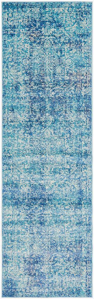 Evoke Muse Blue Transitional Rug - Cozy Rugs Australia