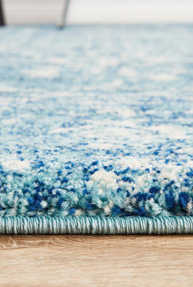 Evoke Muse Blue Transitional Rug - Cozy Rugs Australia