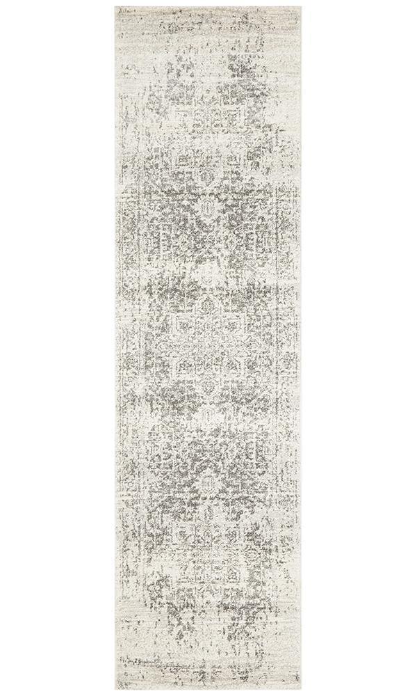 Evoke Dream White Silver Transitional Rug - Cozy Rugs Australia