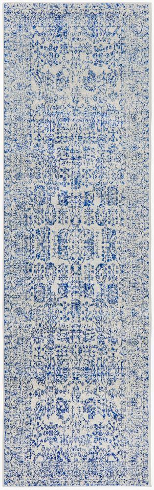 Evoke Frost Blue Transitional Rug - Cozy Rugs Australia