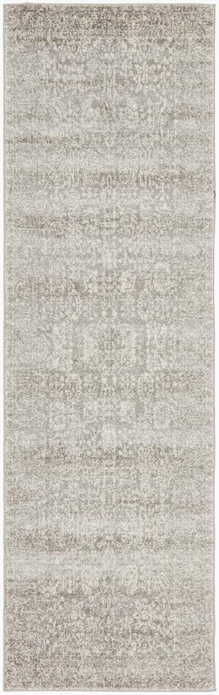 Evoke Homage Grey Transitional Runner Rug - Cozy Rugs Australia
