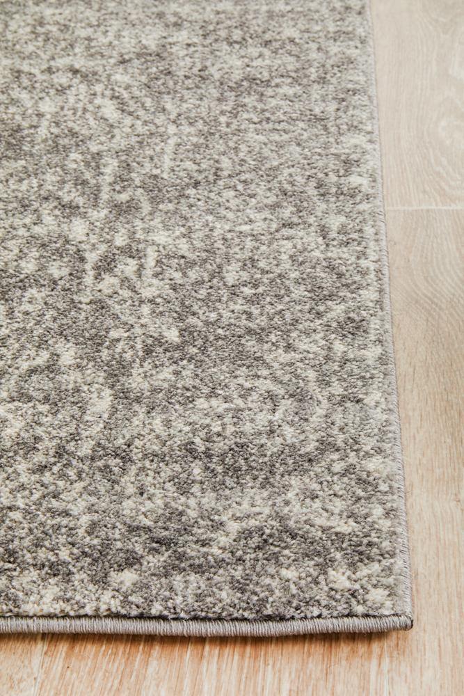 Evoke Homage Grey Transitional Runner Rug - Cozy Rugs Australia