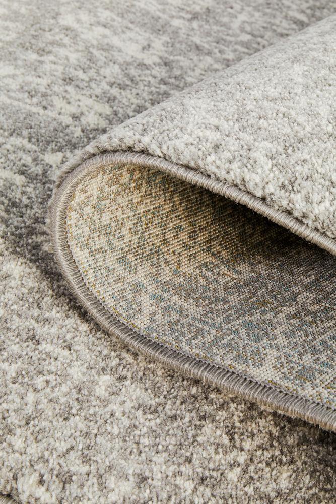 Evoke Homage Grey Transitional Runner Rug - Cozy Rugs Australia