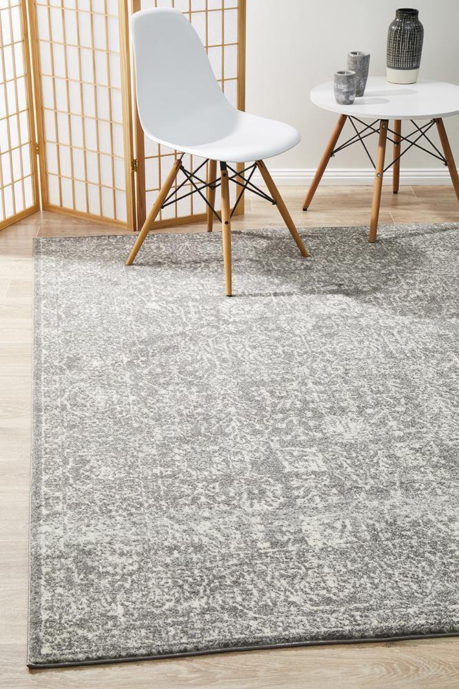 Evoke Homage Grey Transitional Rug - Cozy Rugs Australia