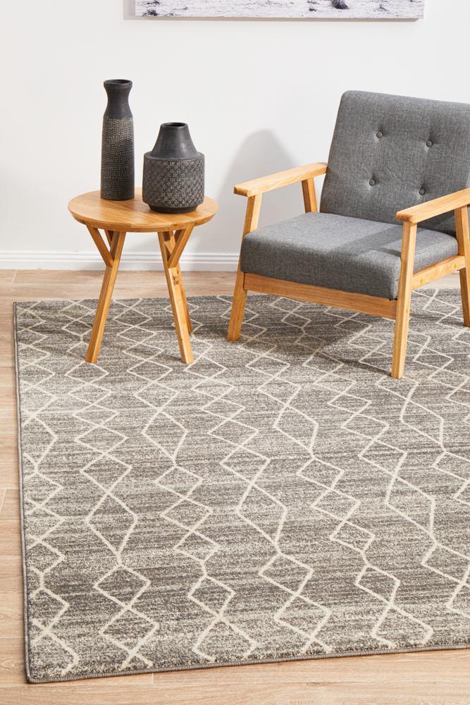 Evoke Remy Silver Transitional Rug - Cozy Rugs Australia