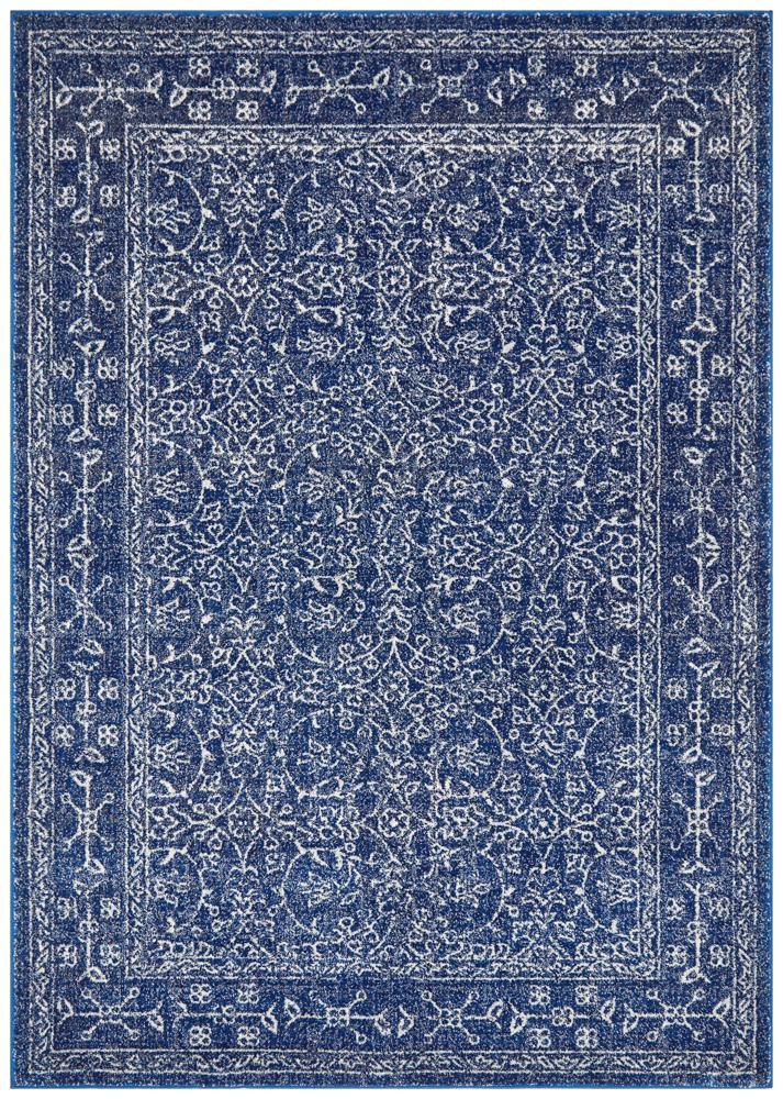 Evoke Artist Navy Transitional Rug - Cozy Rugs Australia