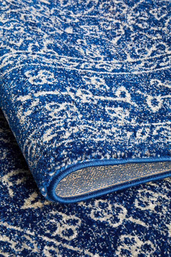 Evoke Artist Navy Transitional Rug - Cozy Rugs Australia