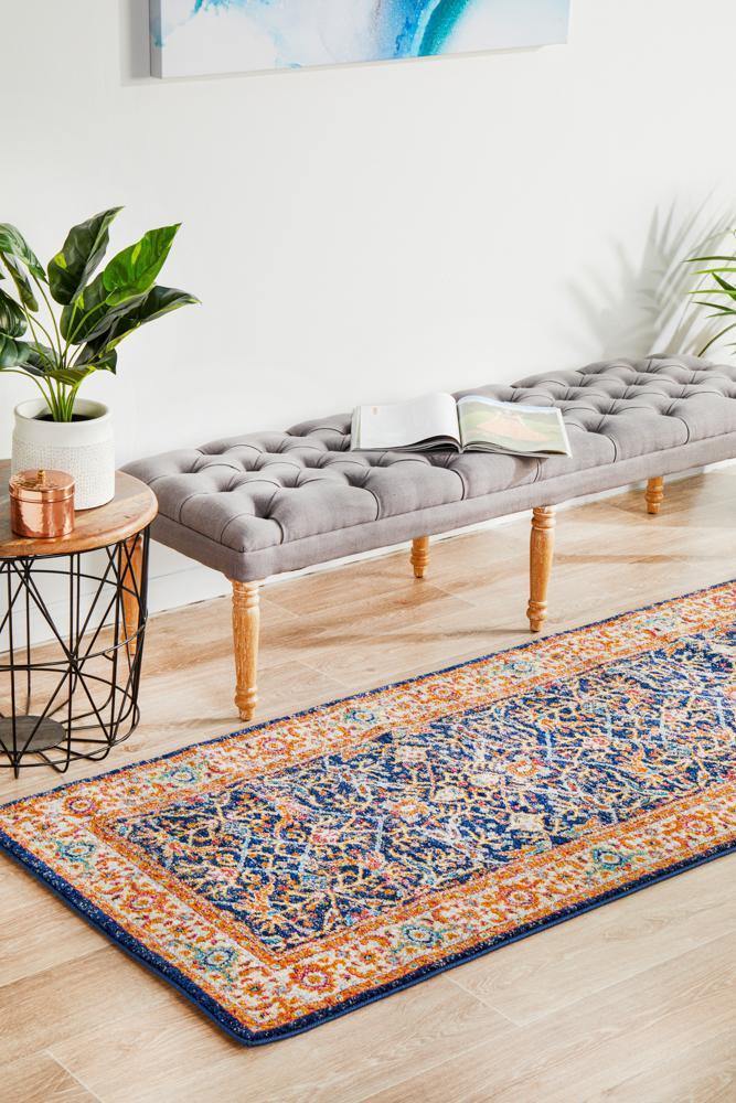 Evoke Splash Multi Transitional Runner Rug - Cozy Rugs Australia