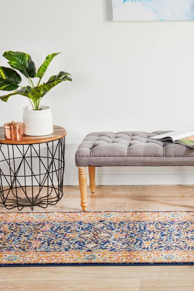 Evoke Splash Multi Transitional Runner Rug - Cozy Rugs Australia