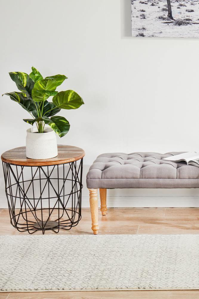 Evoke Diamond Grey Transitional Runner Rug - Cozy Rugs Australia