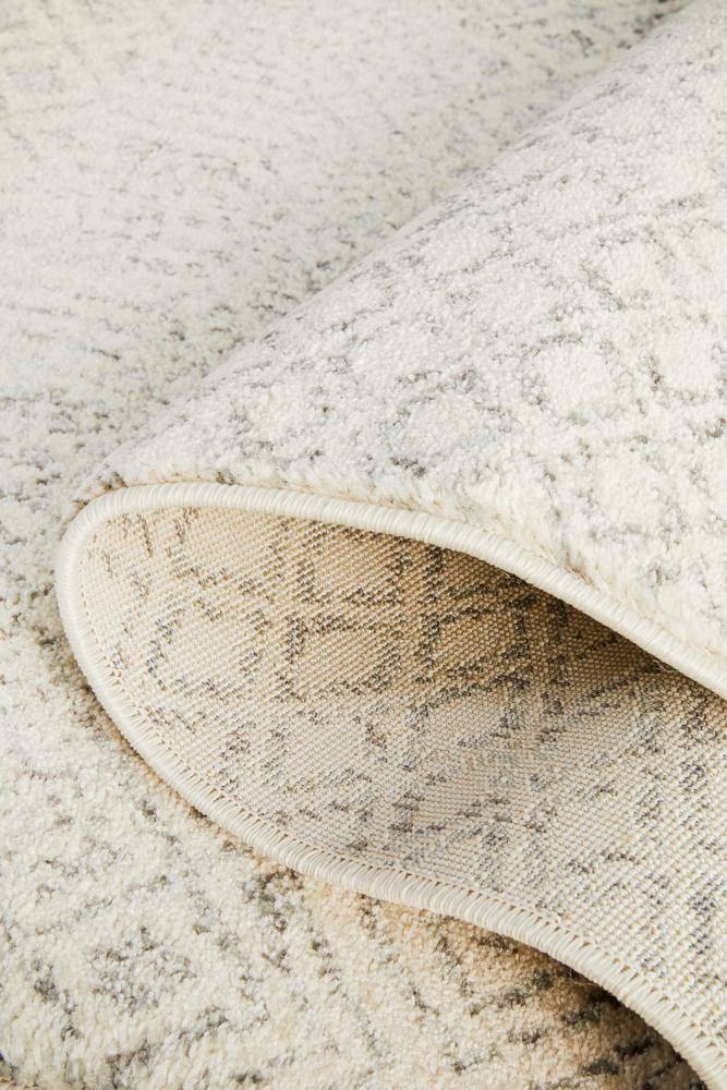 Evoke Diamond Grey Transitional Runner Rug - Cozy Rugs Australia