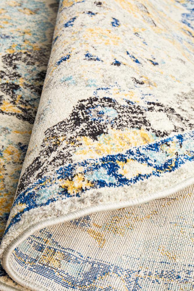 Evoke Poppy Multi Transitional Round Rug - Cozy Rugs Australia