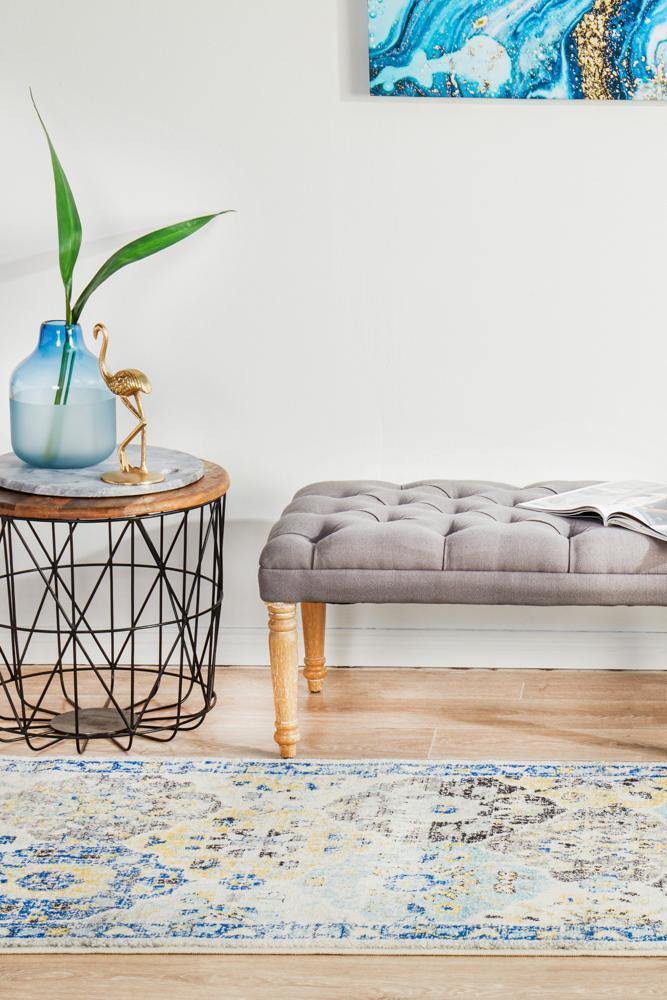 Evoke Poppy Multi Transitional Runner Rug - Cozy Rugs Australia