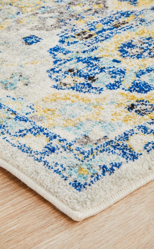 Evoke Poppy Multi Transitional Runner Rug - Cozy Rugs Australia
