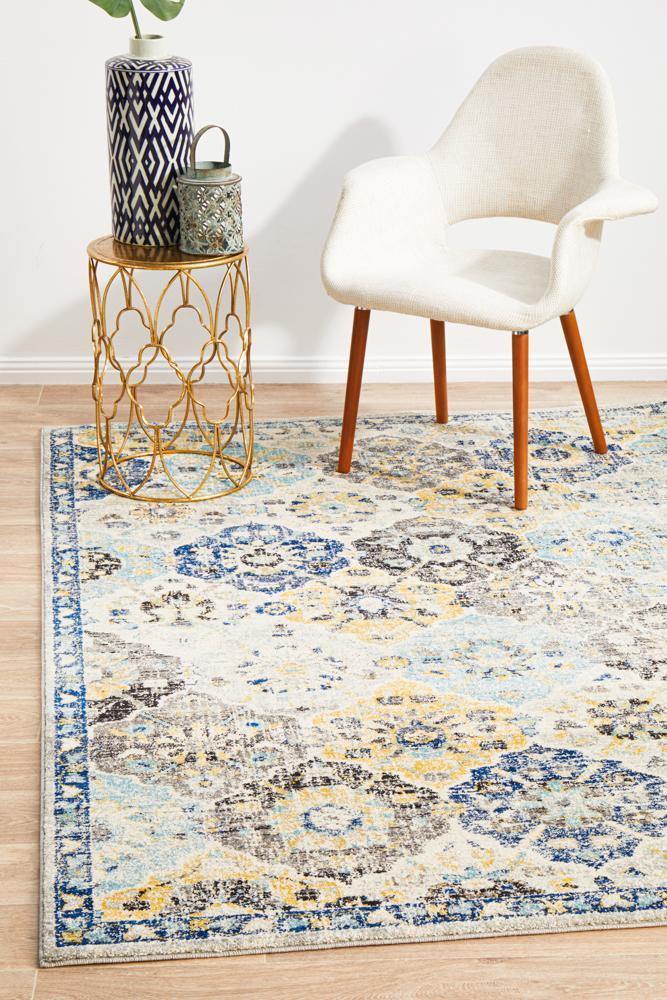 Evoke Poppy Multi Transitional Rug - Cozy Rugs Australia