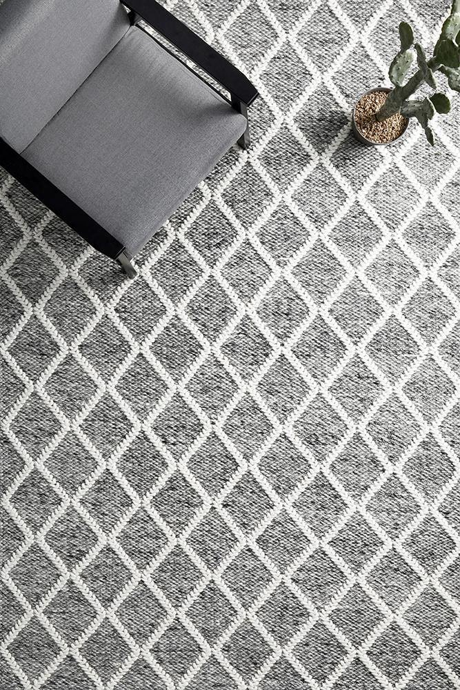 Huxley Grey Rug - Cozy Rugs Australia
