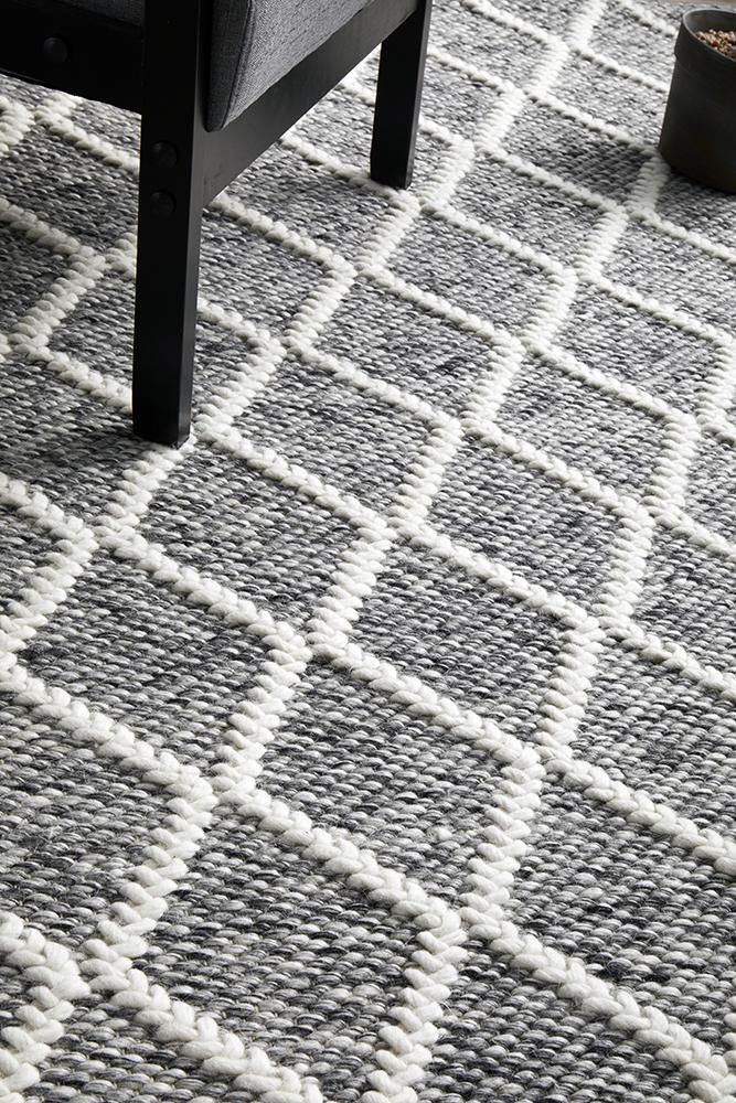 Huxley Grey Rug - Cozy Rugs Australia