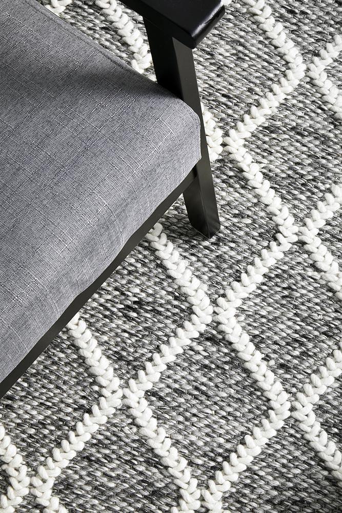 Huxley Grey Rug - Cozy Rugs Australia