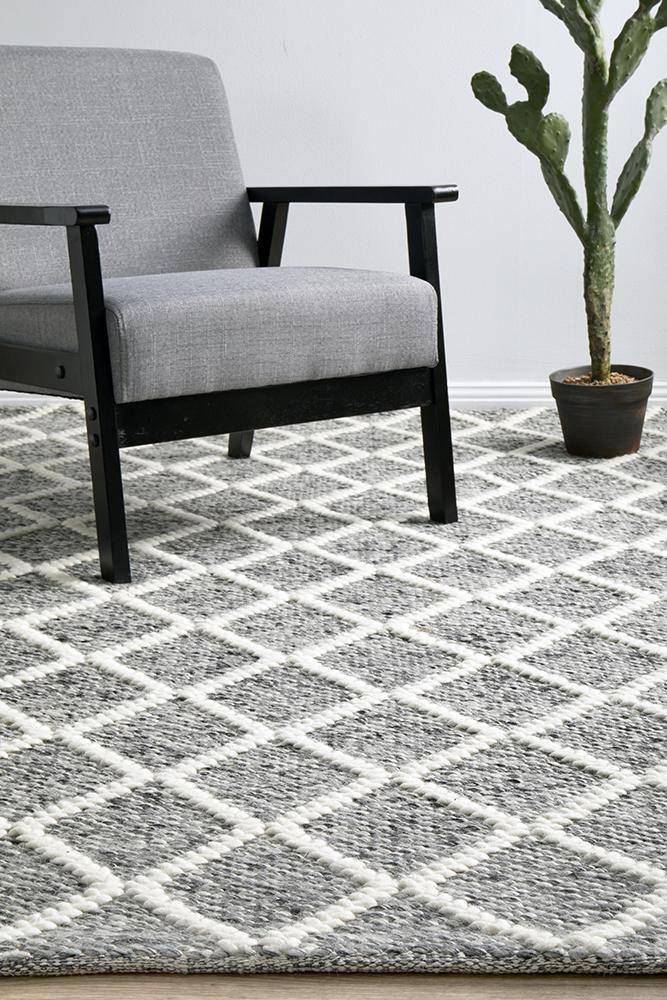 Huxley Grey Rug - Cozy Rugs Australia