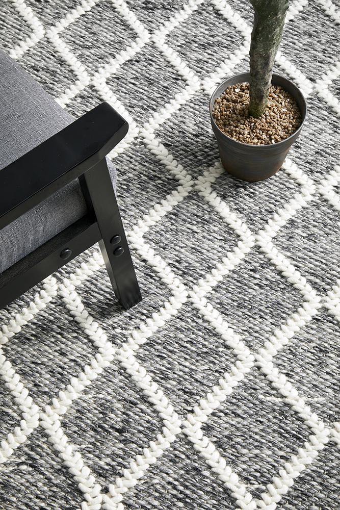 Huxley Grey Rug - Cozy Rugs Australia