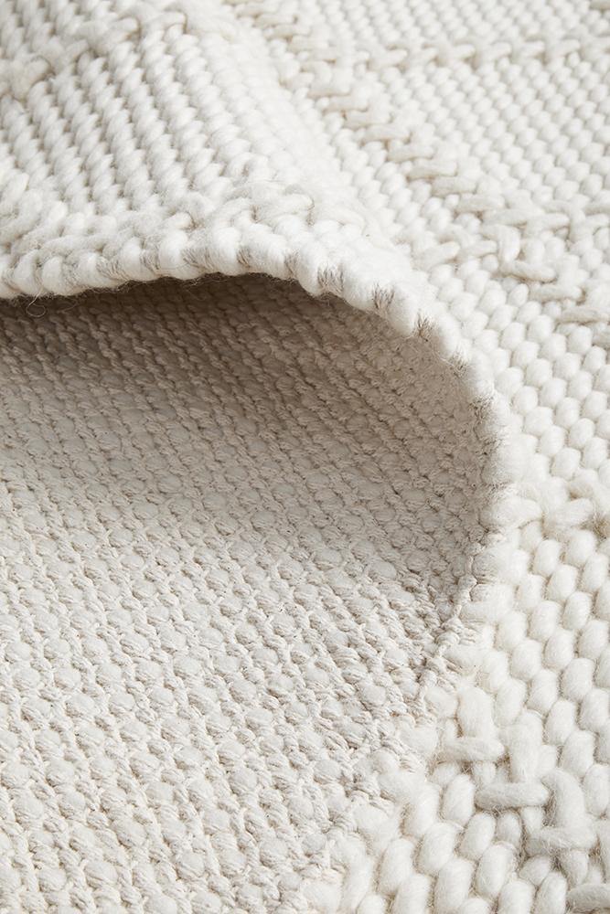 Huxley White Rug - Cozy Rugs Australia