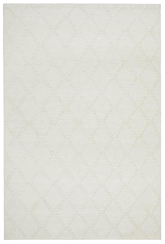 Huxley White Rug - Cozy Rugs Australia