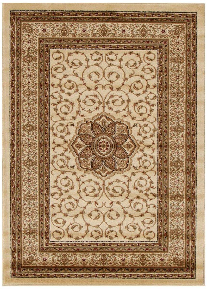 Istanbul Collection Medallion Classic Pattern Ivory Rug - Cozy Rugs Australia
