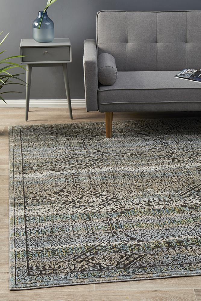 Jezebel Fluid Morrow Modern Blue Rug - Cozy Rugs Australia