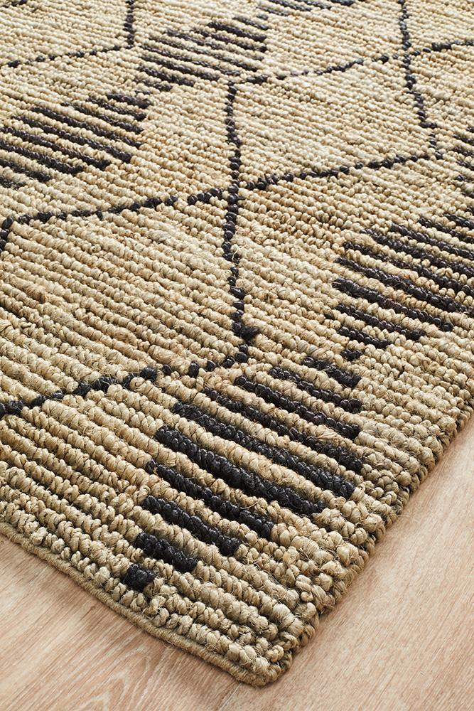 Kenya Kasa Hand Woven Tribal Jute Rug - Cozy Rugs Australia
