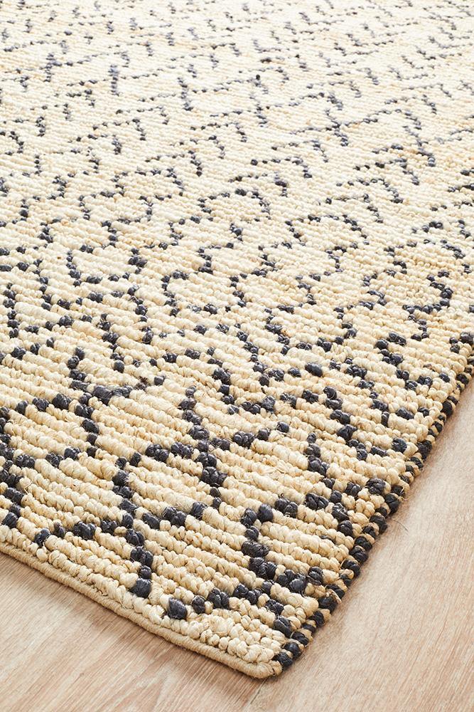 Kenya Elki Hand Woven Tribal Jute Rug - Cozy Rugs Australia