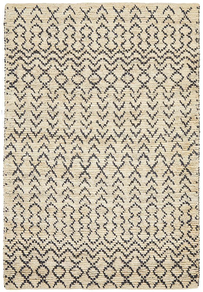 Kenya Elki Hand Woven Tribal Jute Rug - Cozy Rugs Australia