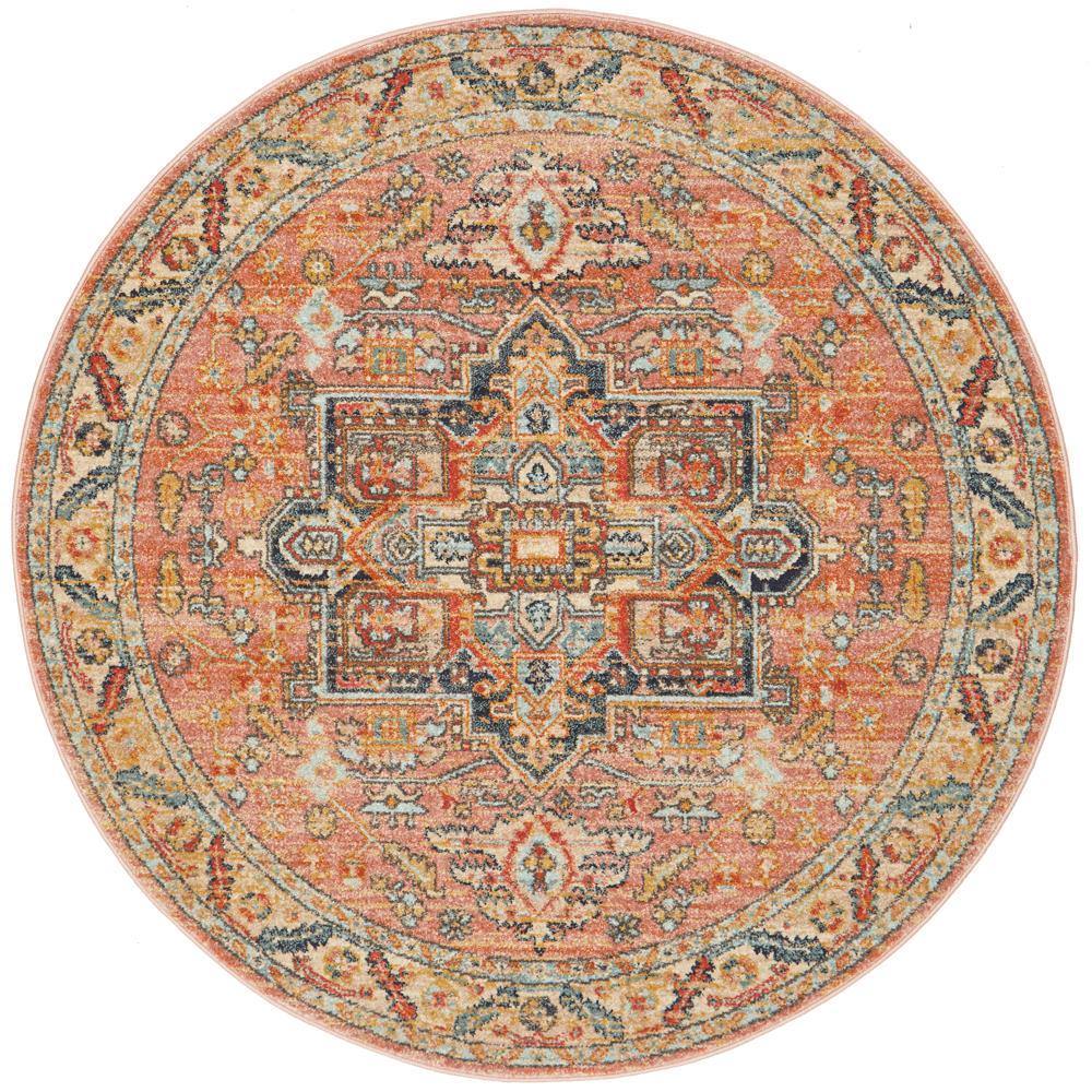 Legacy 850 Salmon Round Rug - Cozy Rugs Australia