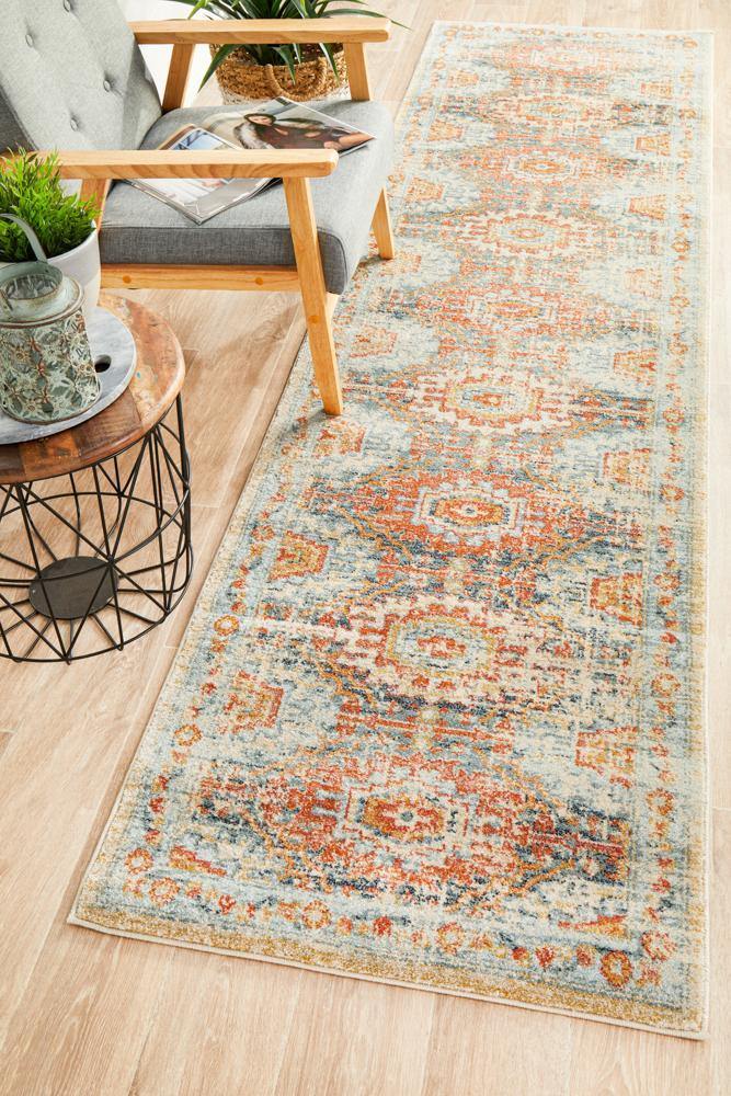 Legacy 853 Blue Runner Rug - Cozy Rugs Australia