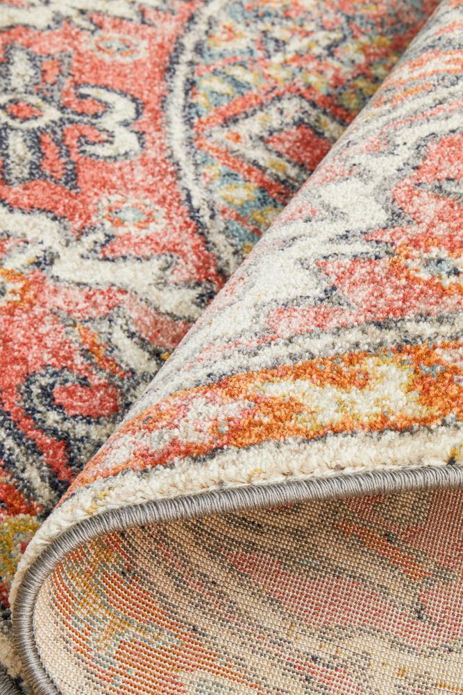 Legacy 856 Crimson Round Rug - Cozy Rugs Australia