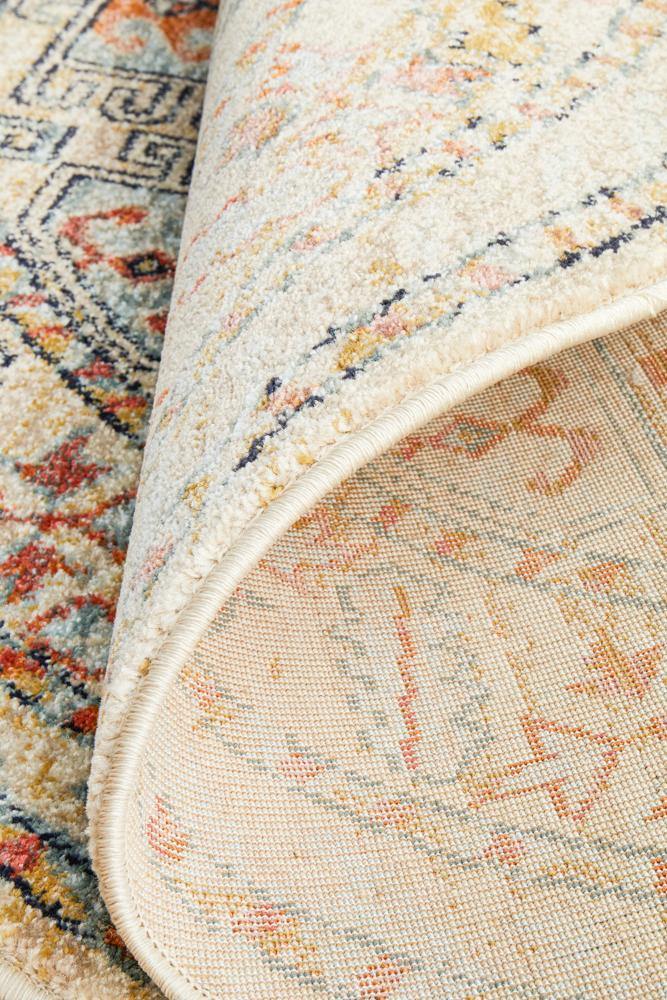 Legacy 859 Sky Blue Round Rug - Cozy Rugs Australia