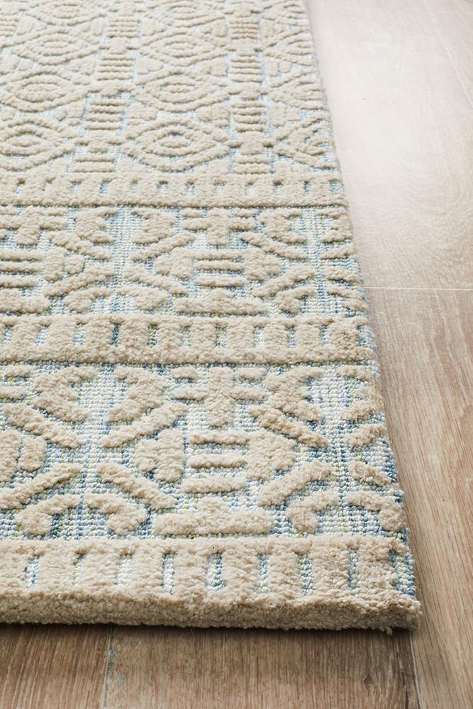 Levi Lucy Blue Green Rug - Cozy Rugs Australia