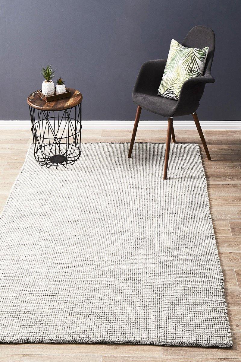 Loft Stunning Wool Black Rug - Cozy Rugs Australia