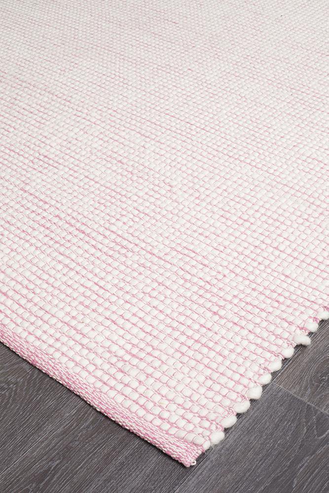 Loft Stunning Wool Pink Rug - Cozy Rugs Australia