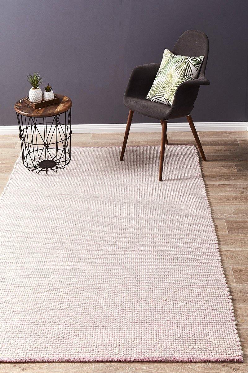 Loft Stunning Wool Pink Rug - Cozy Rugs Australia
