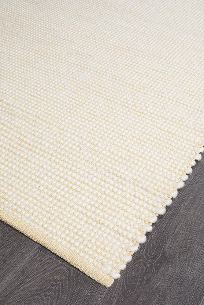 Loft Stunning Wool Yellow Rug - Cozy Rugs Australia