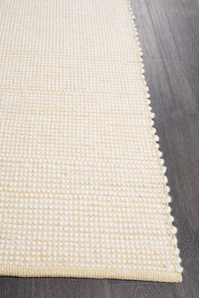 Loft Stunning Wool Yellow Rug - Cozy Rugs Australia