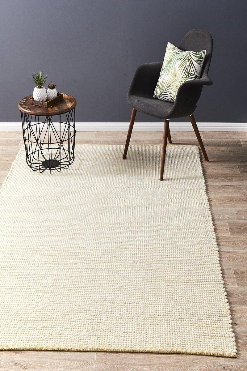 Loft Stunning Wool Yellow Rug - Cozy Rugs Australia