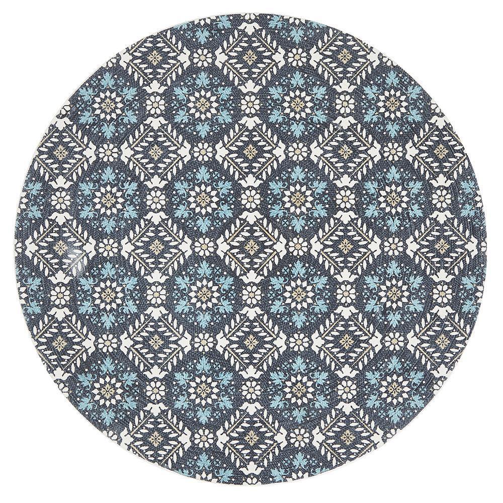 Lunar 419 Printed Blue - Cozy Rugs Australia