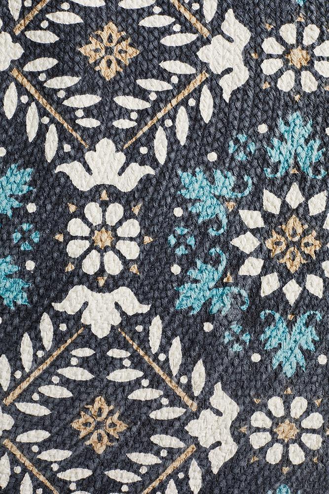 Lunar 419 Printed Blue - Cozy Rugs Australia